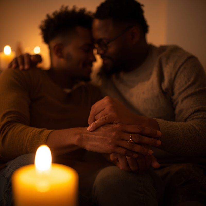 Candlelit intimacy